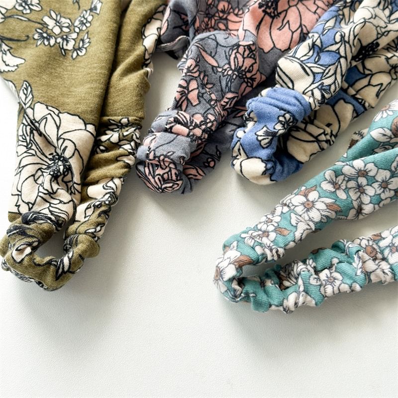 enthice - Bandana-hoofdband met bloemenprint (verschillende ontwerpen)