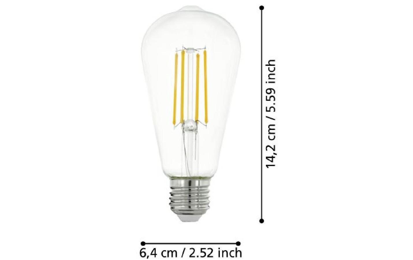 Lampe 7 W E27 WarmweissFilament LED-Glühbirne