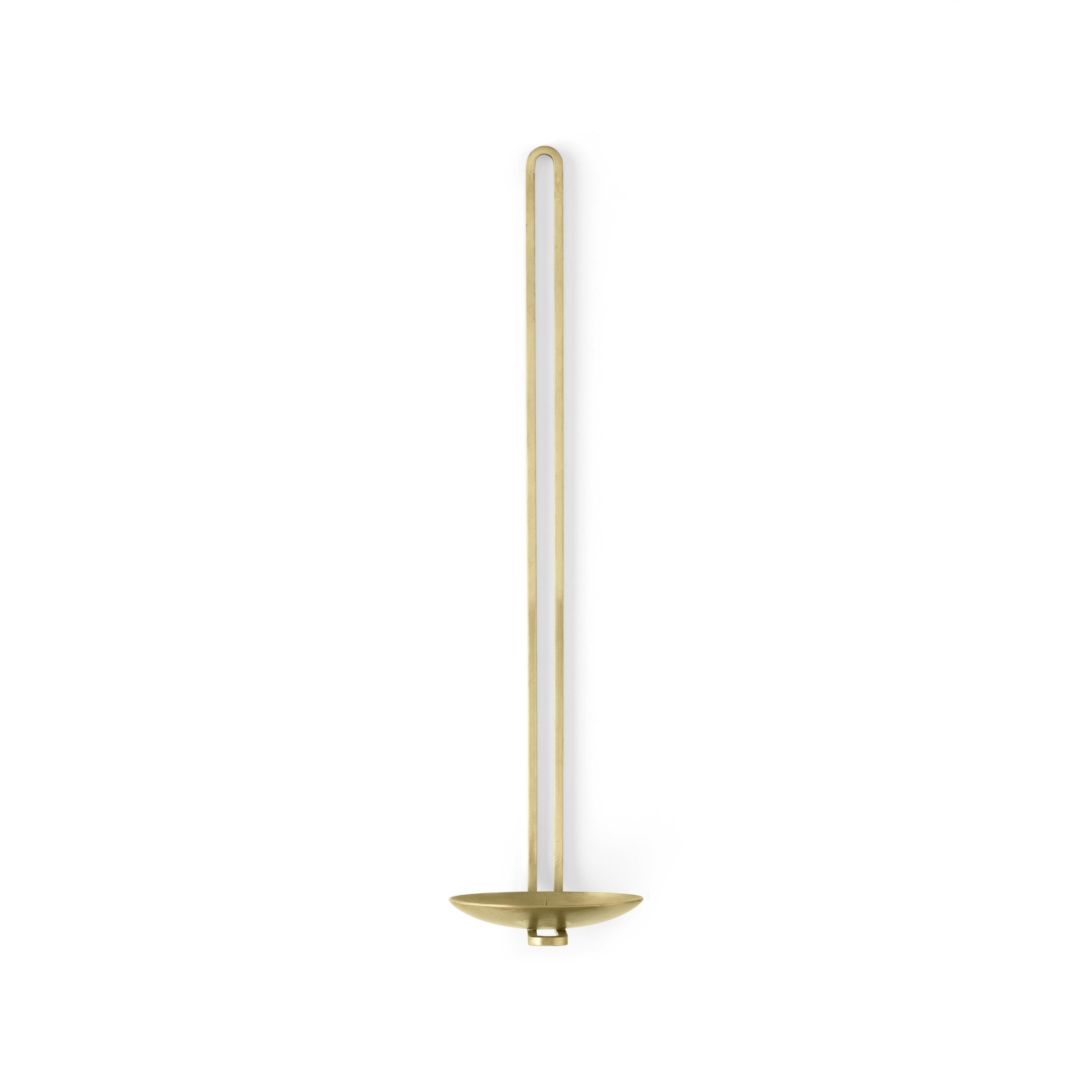 Audo Copenhagen Clip kandelaar wand medium messing