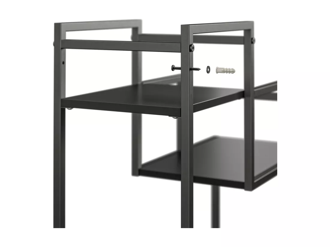 Weston | Support de plantes en aspect chêne noir