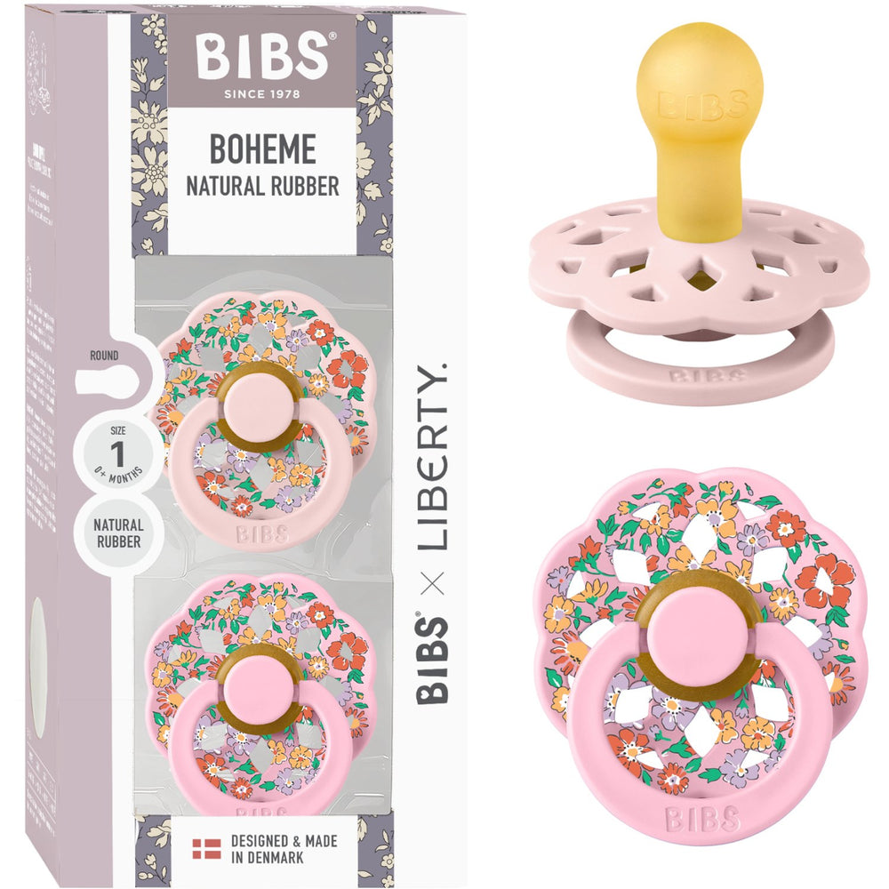 Køb Bibs X Liberty Blossom Mix Sut Boheme 2-Pak Oscar Meadow Latex