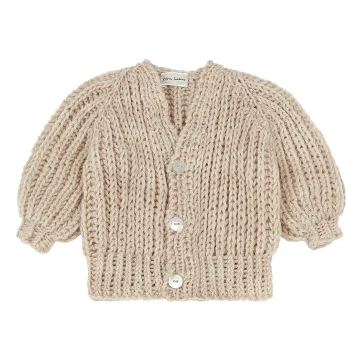 Silmu Knitting Cardigan Mérinos Aava | Beige