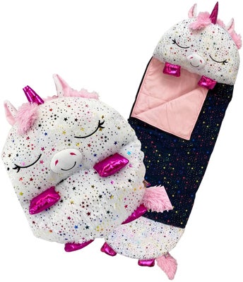 Happy Nappers Kosedyr & Sovepose Glitter Unicorn