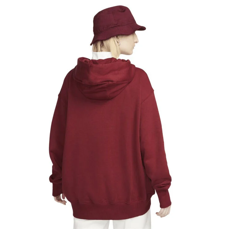 Nike Sportswear Phoenix Fleece Oversized hættetrøje Team red/white