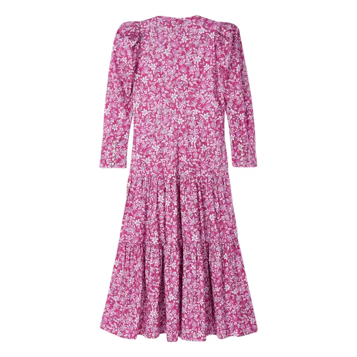 Sophie + Lucie Robe Longue Motifs | Rose