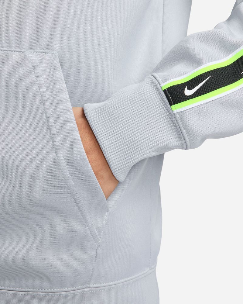 Sweat zippé à capuche Nike Repeat Gris & Jaune Fluo pour homme