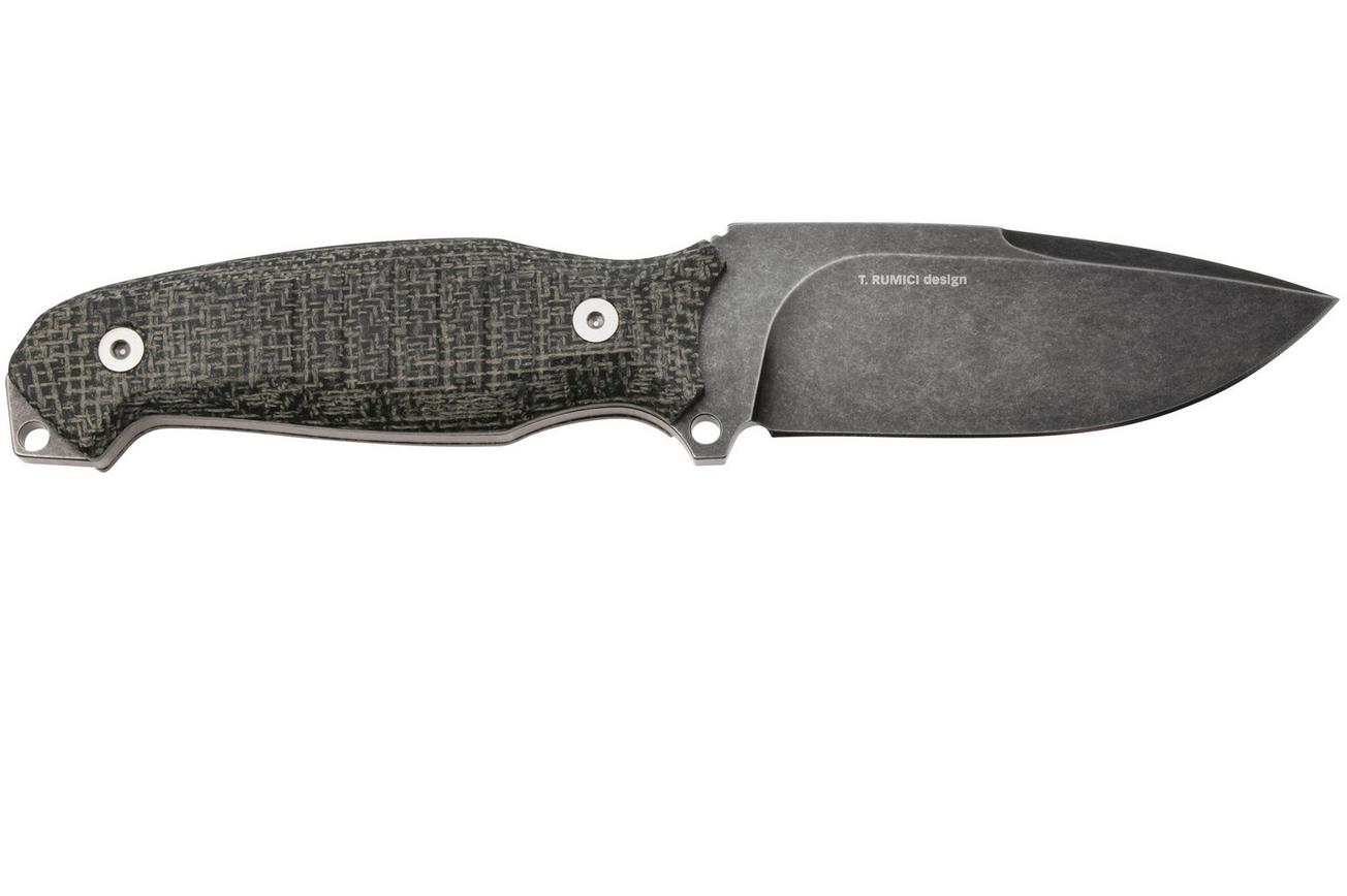 Viper David Evolution 4002ECB D2, Black Micarta, vaststaand mes