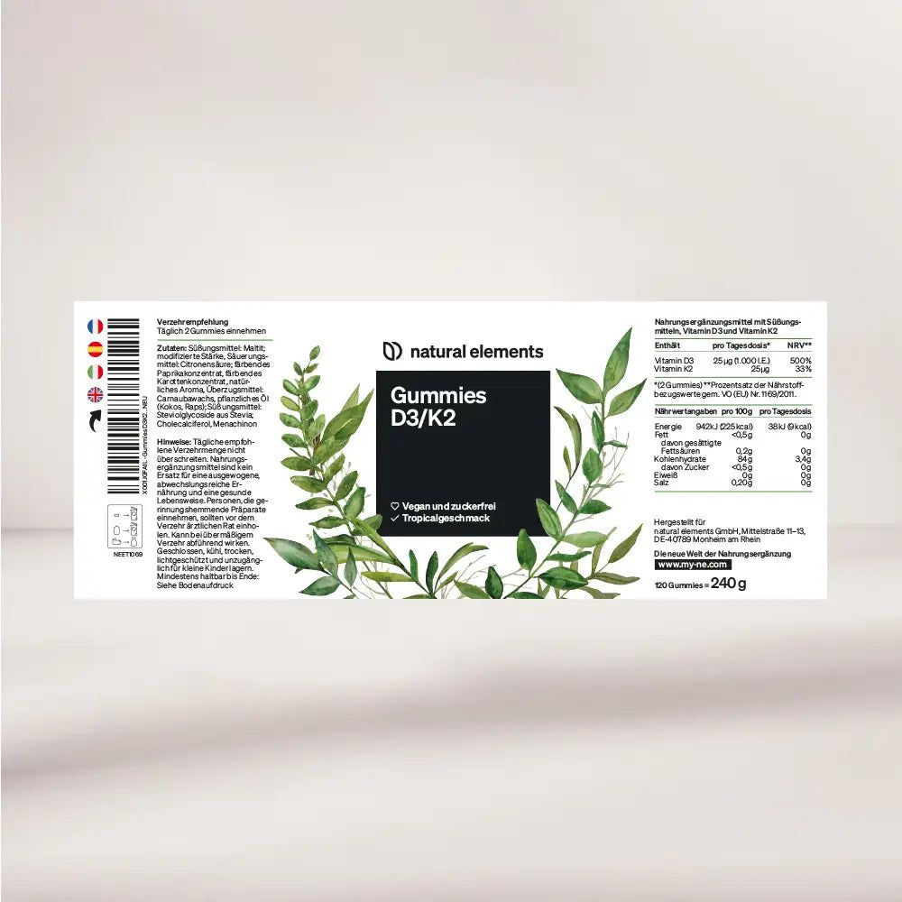 natural elements D3 K2