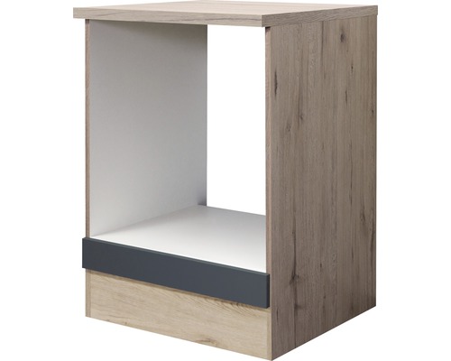 Flex Well Tiago oven ombouwkast BxDxH 60 x 60 x 85 cm basaltgrijs mat gedemonteerd