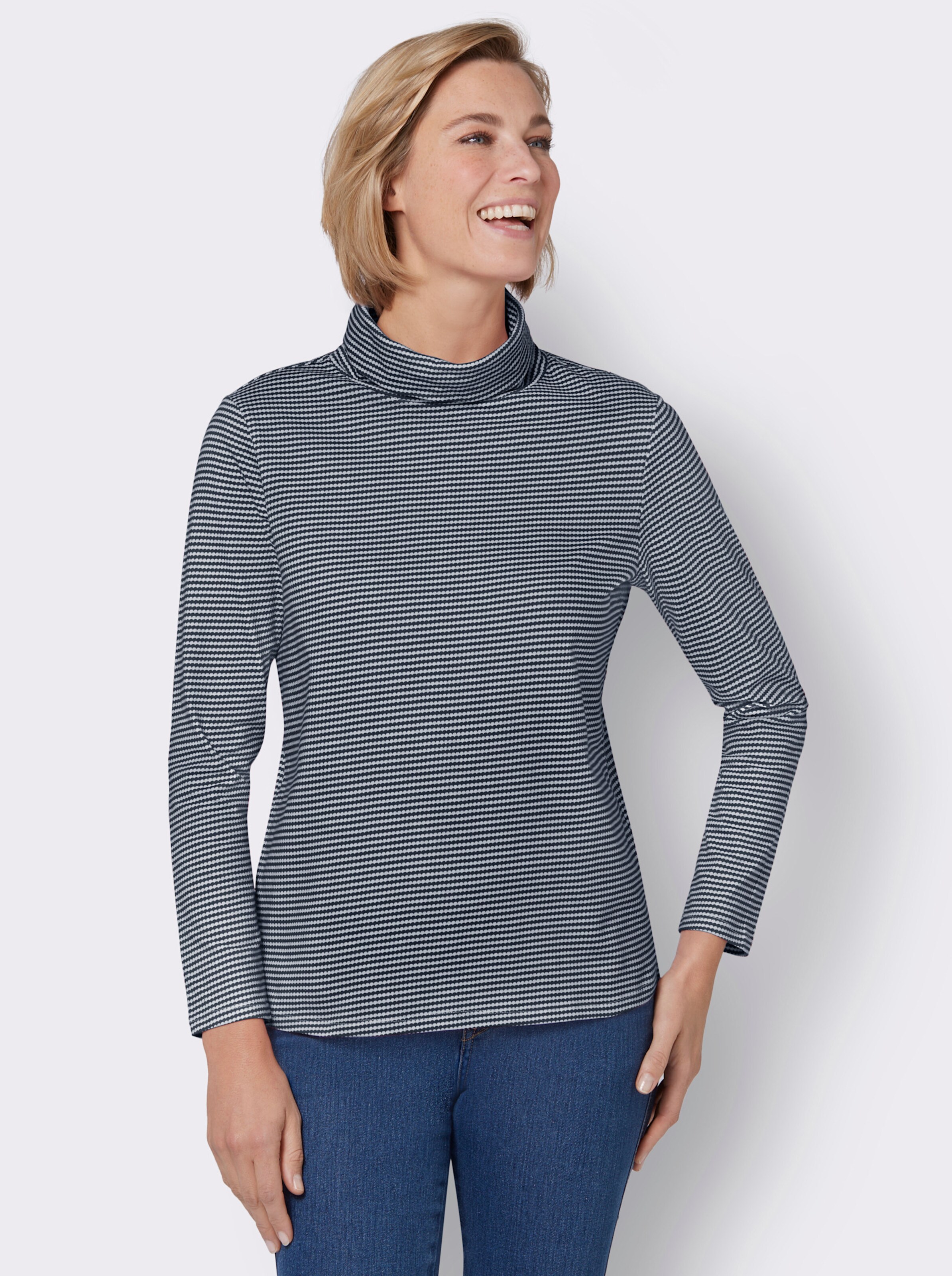 Rollkragen-Shirt