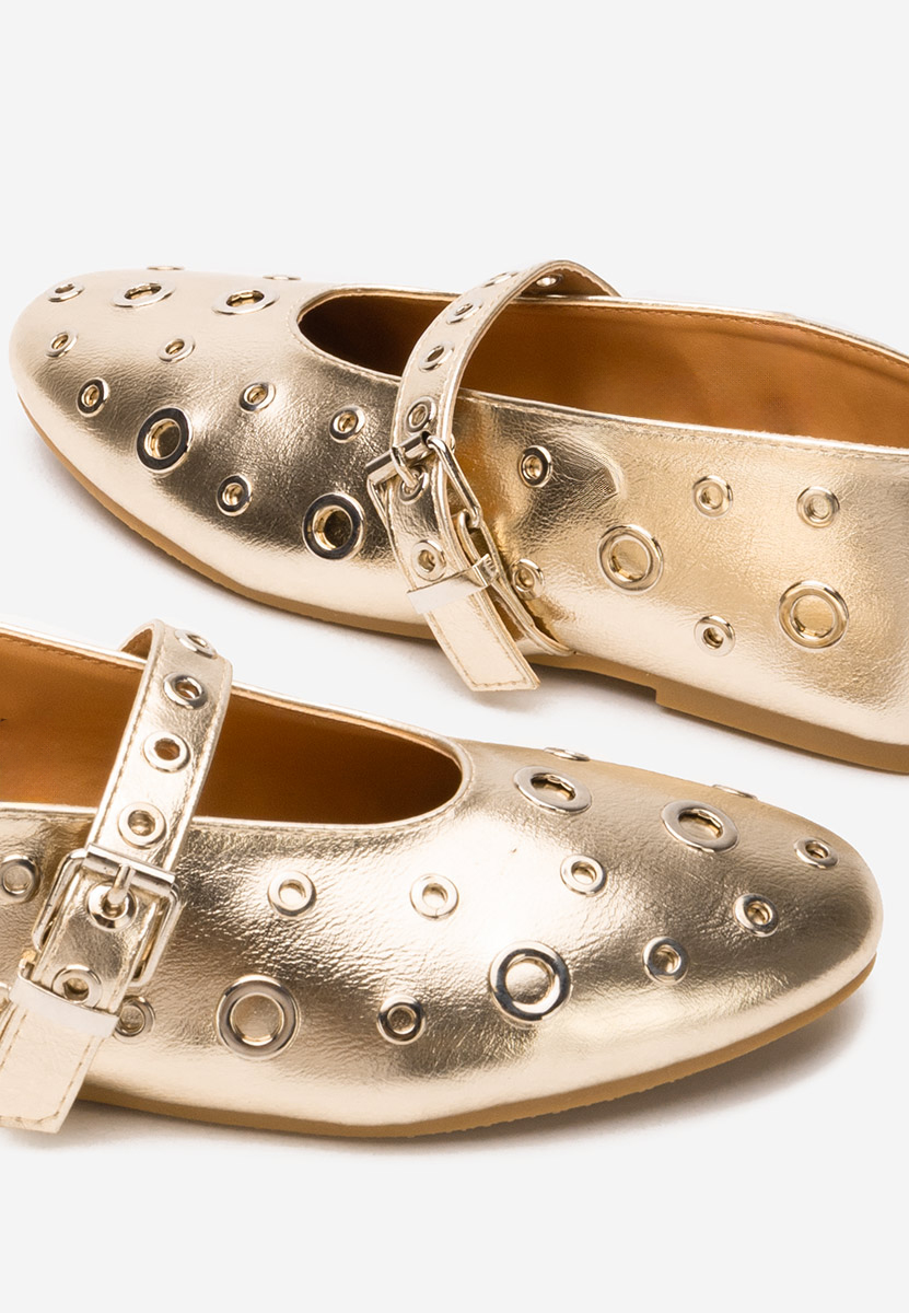 Ballerines femme dorées Frista