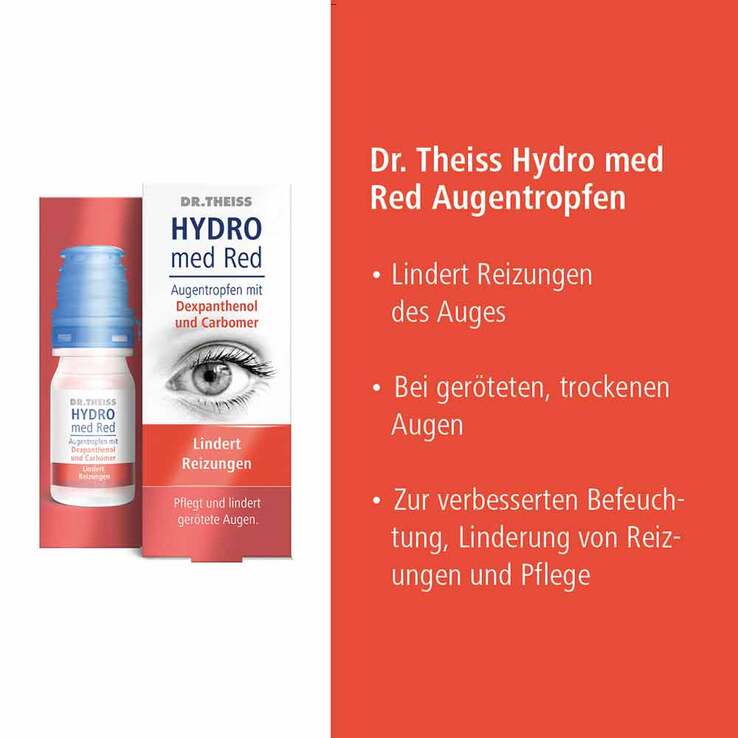Dr. Theiss Hydro med Red Augentropfen, 10 ml
