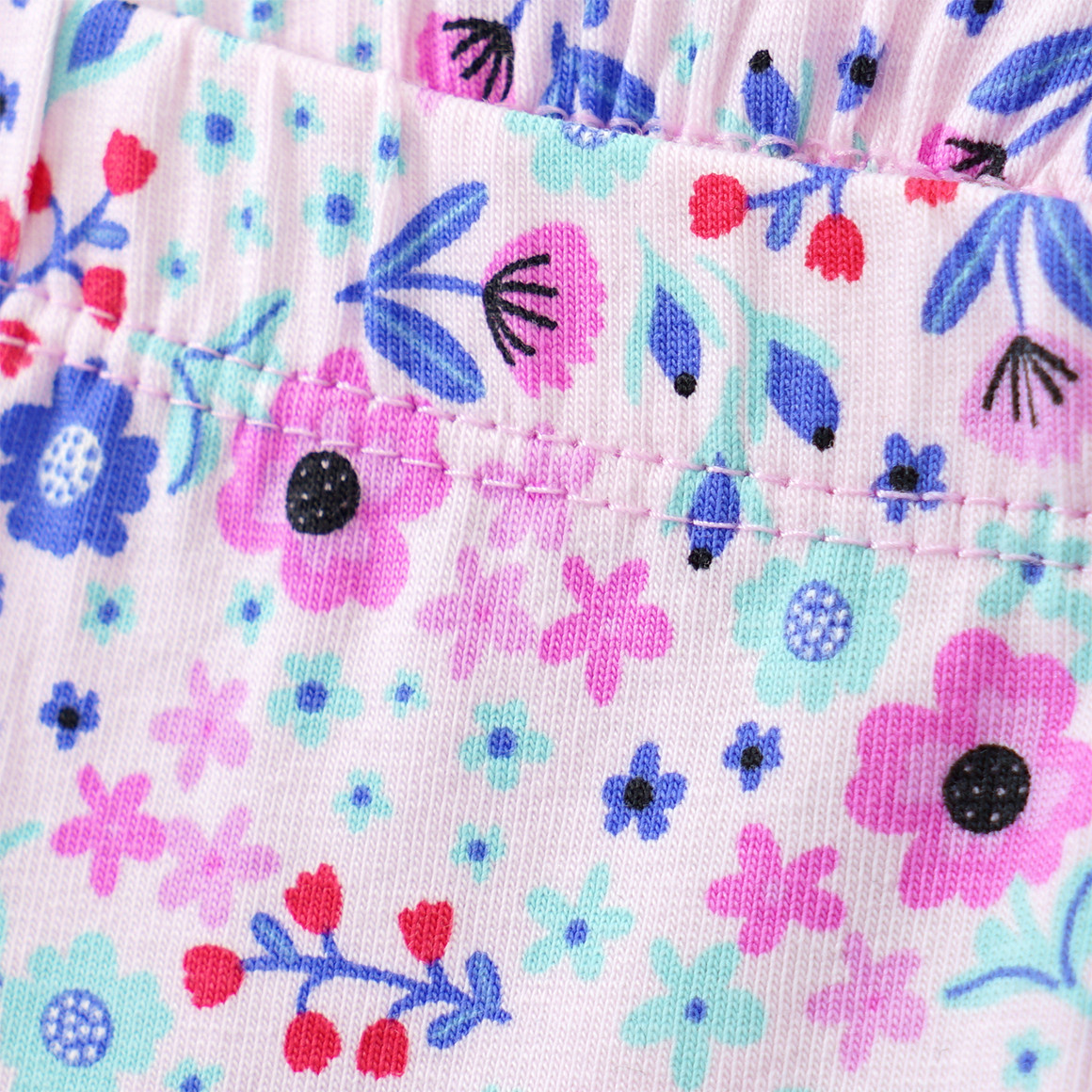 Famy 3 Mädchen Radler mit bunten Motiven helllila / blau / zartrosa