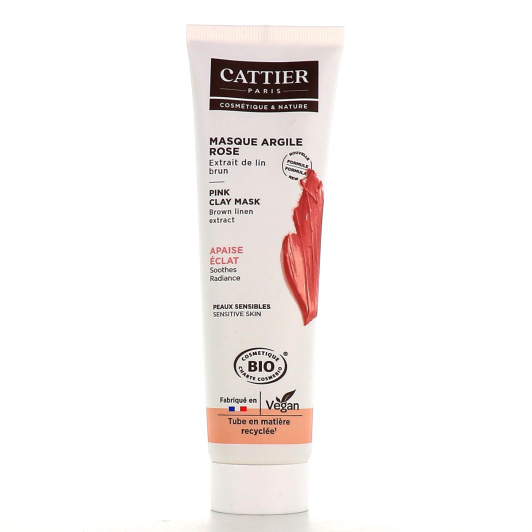 Masque à l'argile rose Bio Cattier