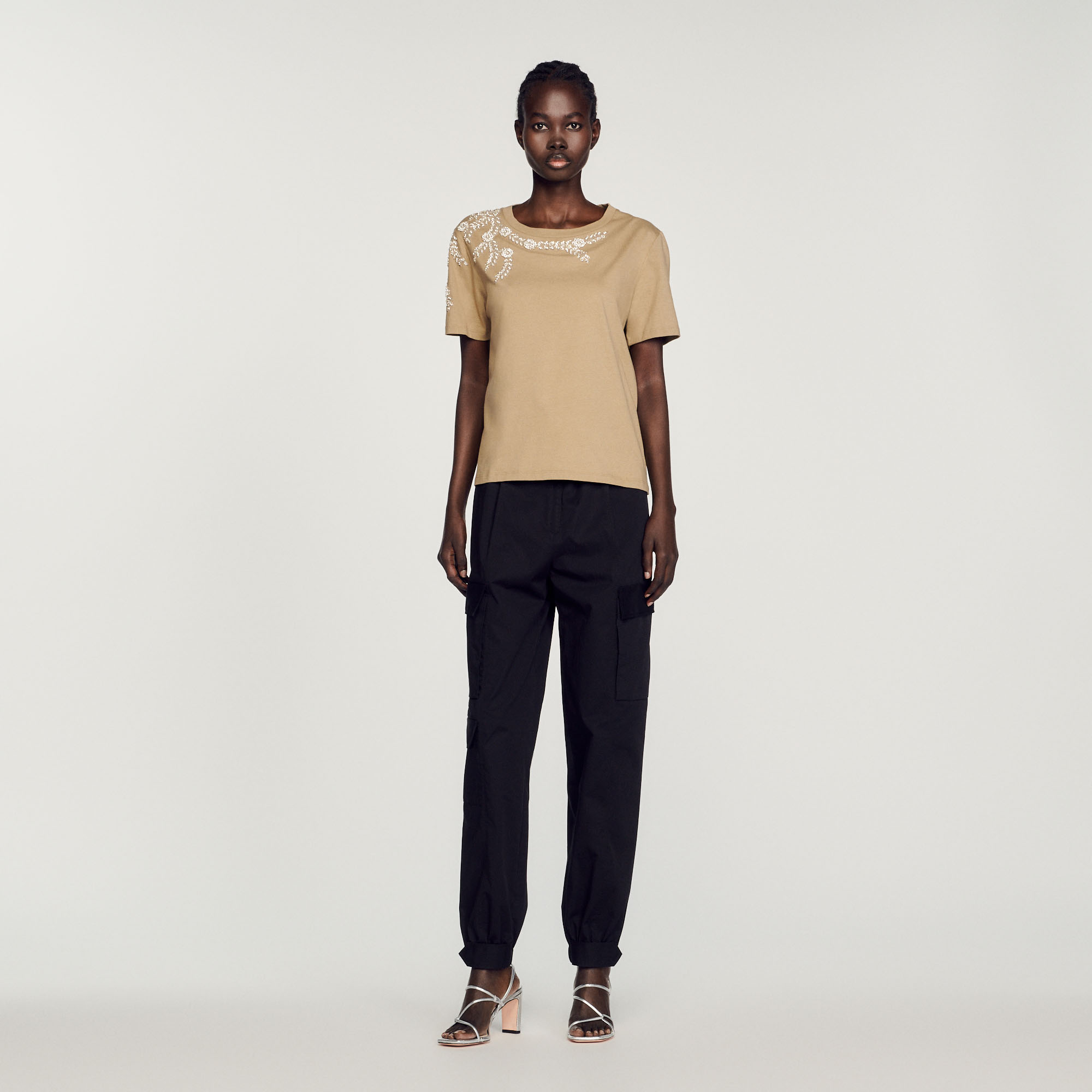 T-shirt orne de strass