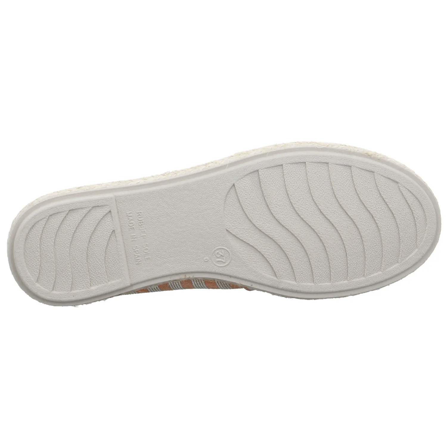 SCHUHENGEL Espadrille Orange Textil  mit Lederdecksohle