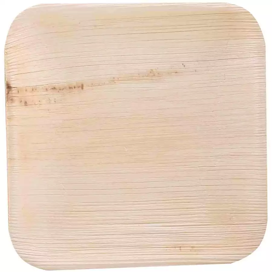 Luxentu Einwegteller 18 x 18 cm 25er Set natur
