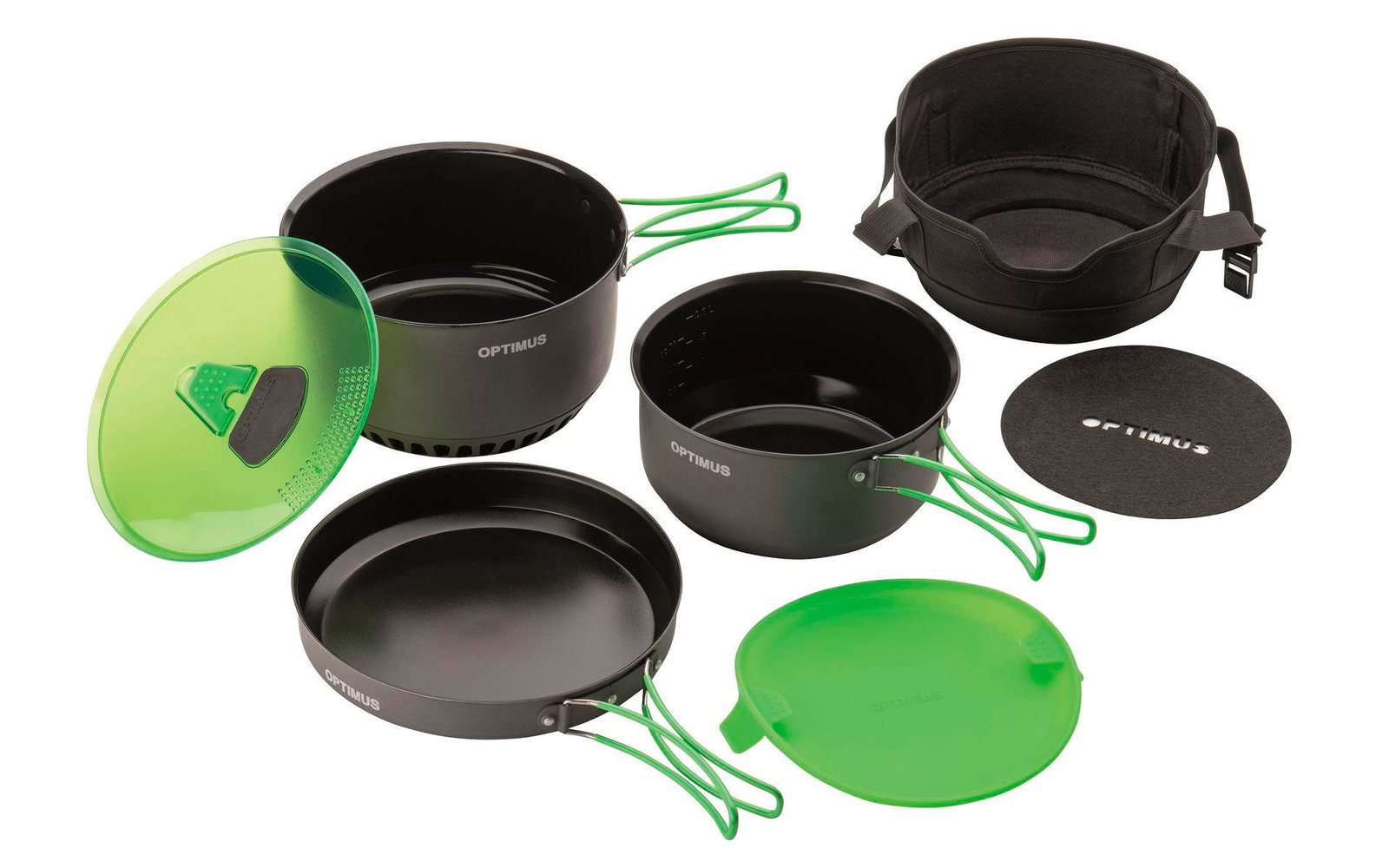 Optimus Terra Camp 4 Kochtopfset 7 teilig