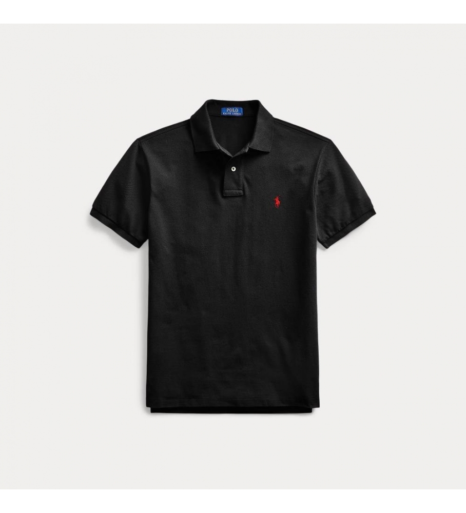 Polo Ralph Lauren Slim Fit Piqué Preto