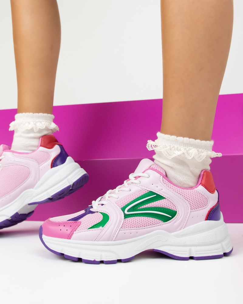 Nelson Kids Lage sneakers  - roze