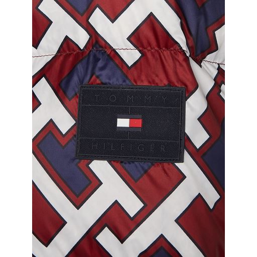 Tommy Hilfiger Monogram Puffer Jakke, Rød, XXL