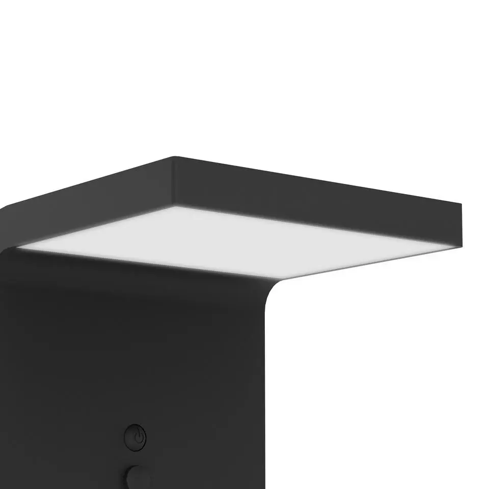 EGLO Spiante Solar Wandlamp - LED - 14 cm - Zwart/Wit