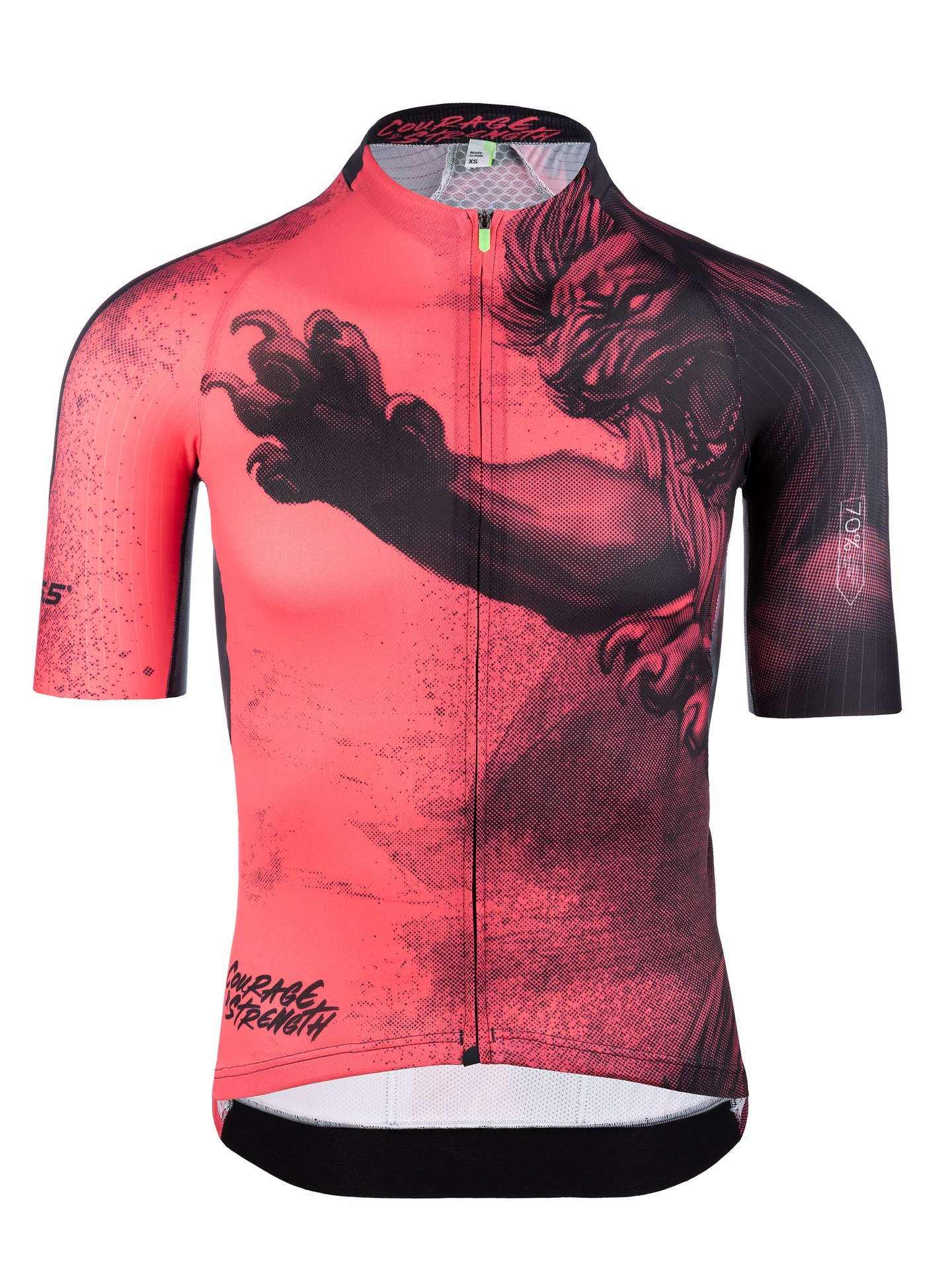 Q36.5 R2 Lion Fietsshirt Korte Mouwen Rood Heren