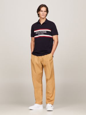Polo Hilfiger Monotype com blocos de cores