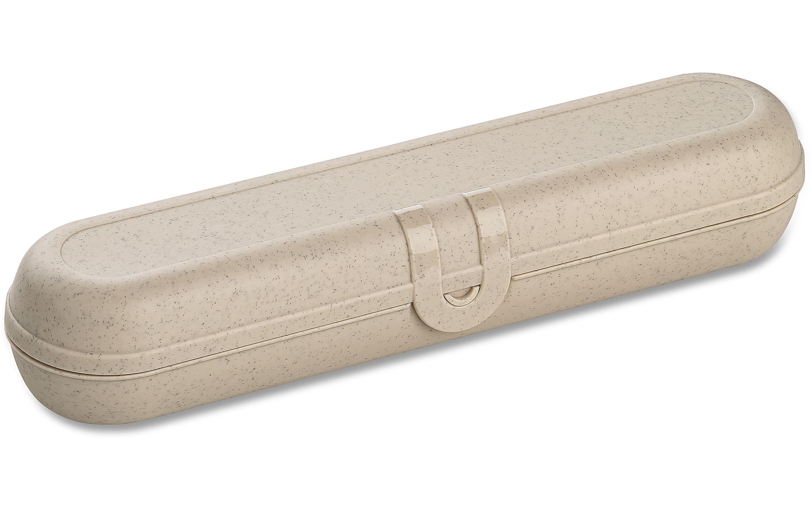 Besteck-Set Etui Klikk 1-teilig, Sand/GelbEtui für Besteck Sets to go