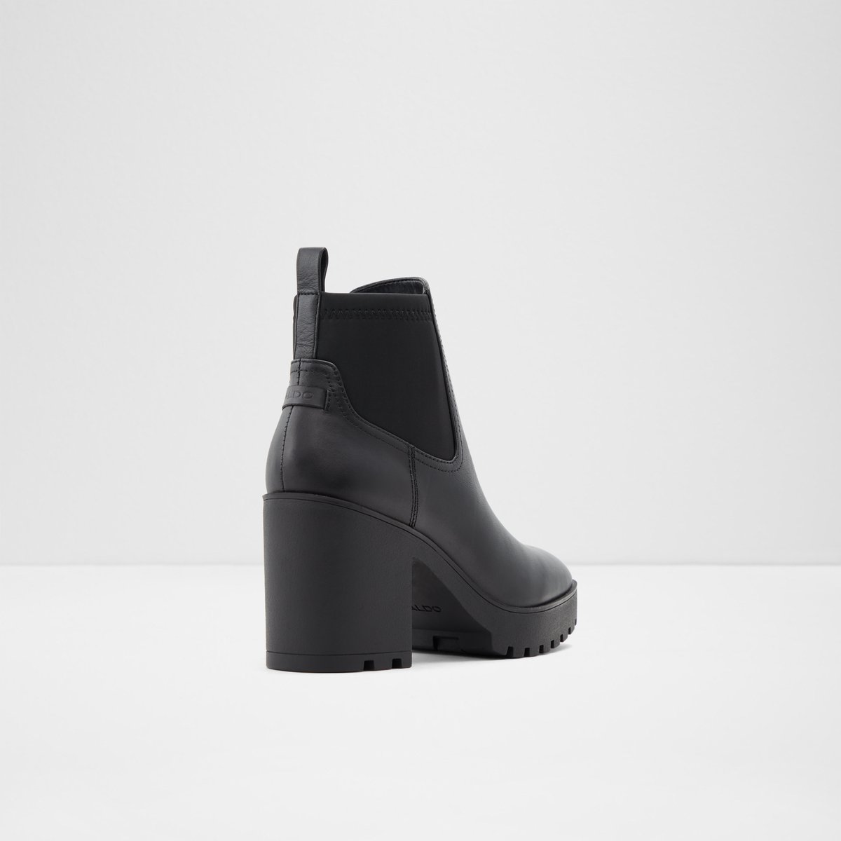 Chetta Black Leather Smooth Women Chelsea boots