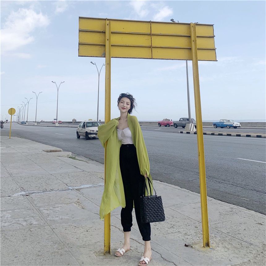 Sienne - Chiffon lange jas