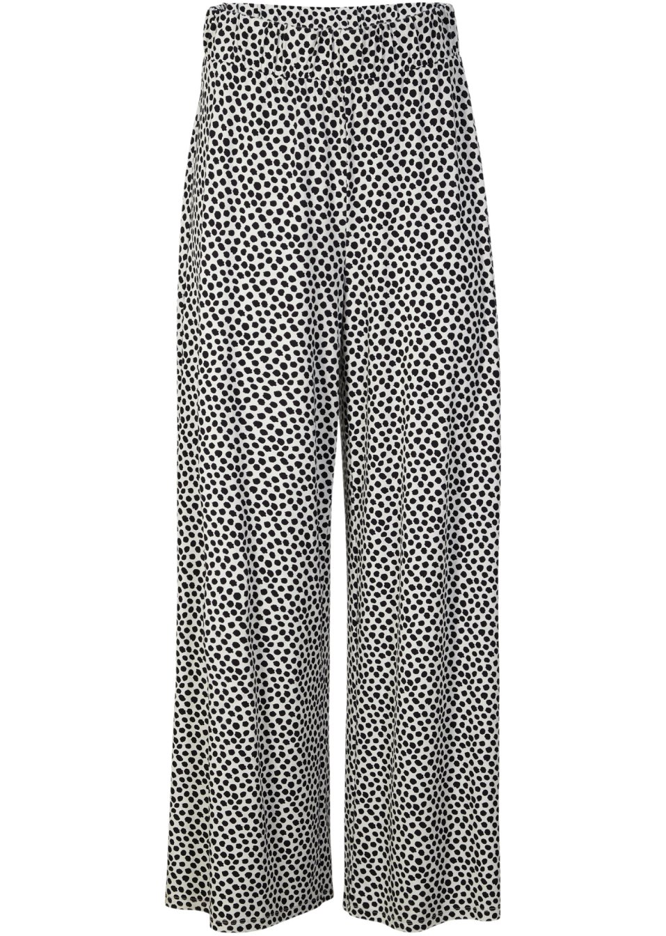 Pantalon palazzo en jersey avec taille confortable, imprimé