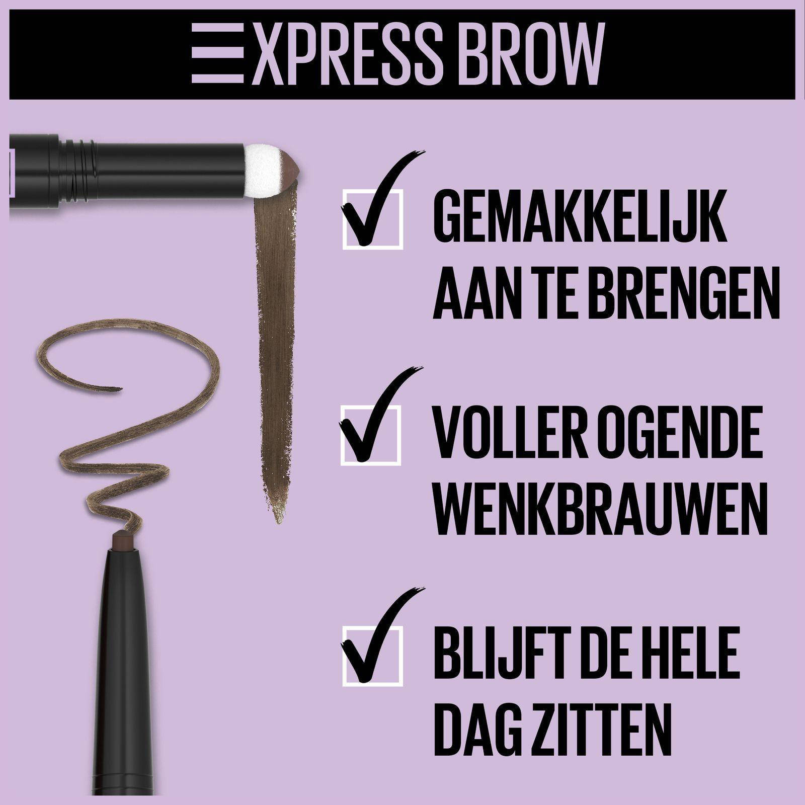 Maybelline New York Express Brow Duo wenkbrauwpotlood en poeder - 02 Medium Brown