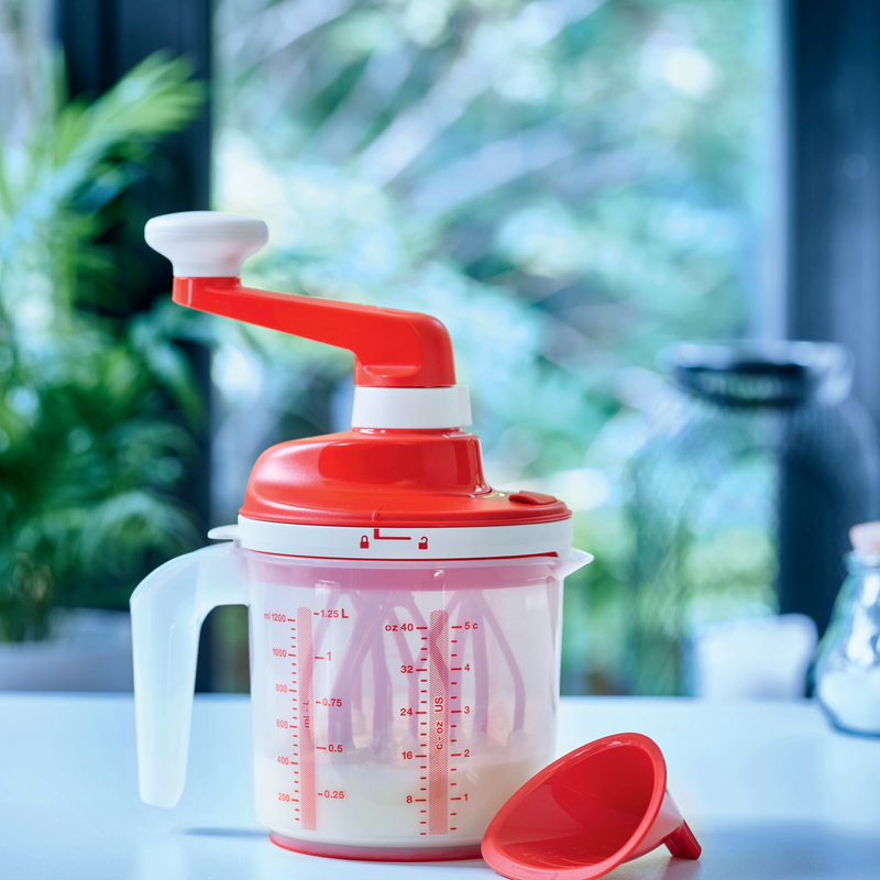 Easy Speedy 1,25 l Stromloser Küchenhelfer zum Herstellen verschiedener Teige