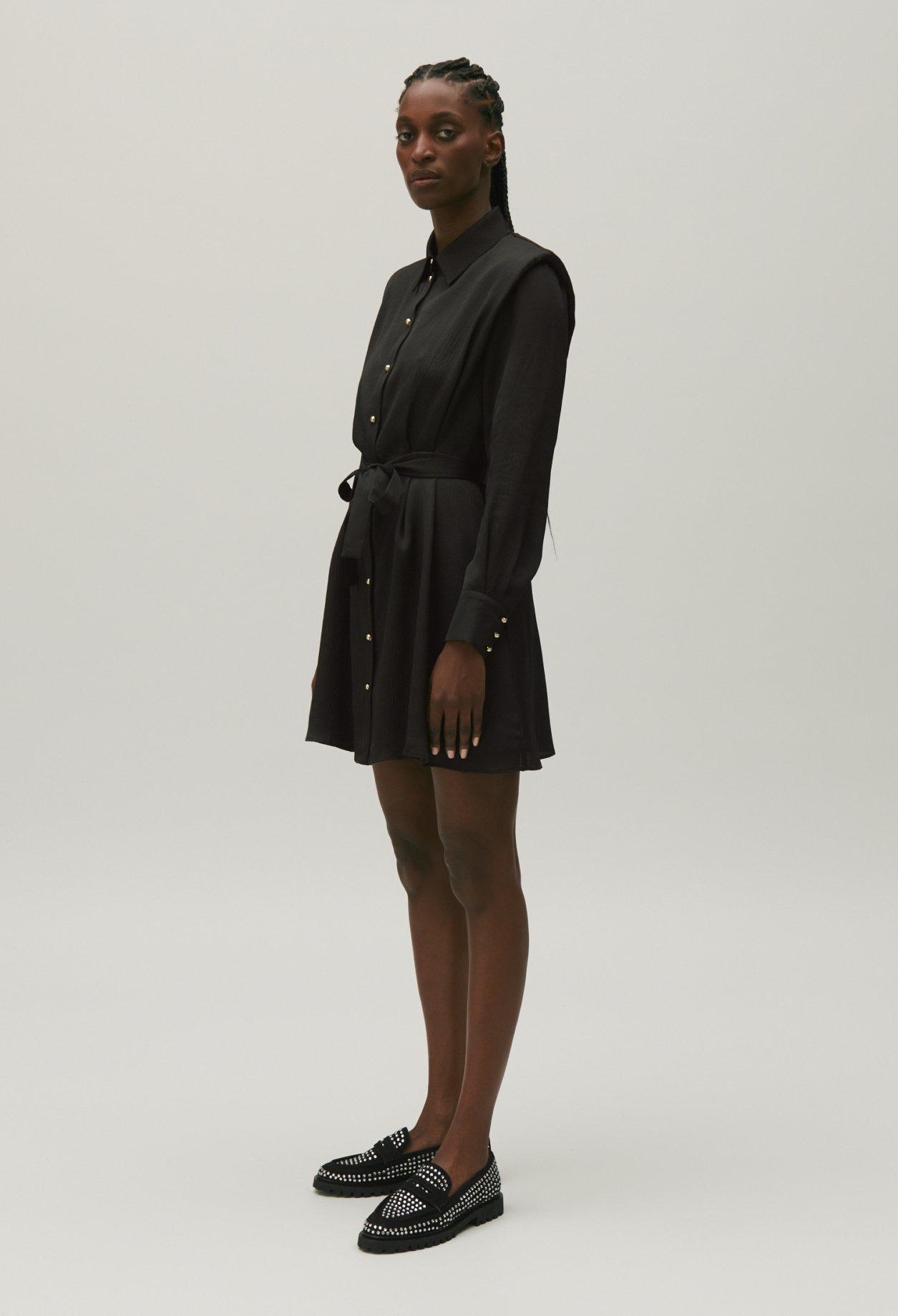 Robe chemise cintree