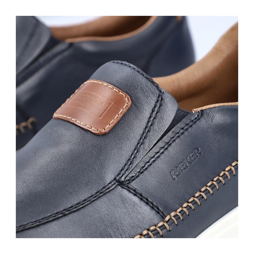 Rieker Slipper  Sommerschuh, Schlupfschuh, Freizeitschuh mit aufwändiger Rahmennaht