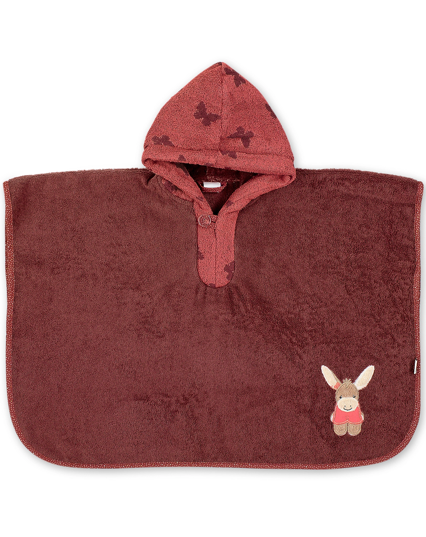 Poncho ESEL EMMILY in dunkelrot