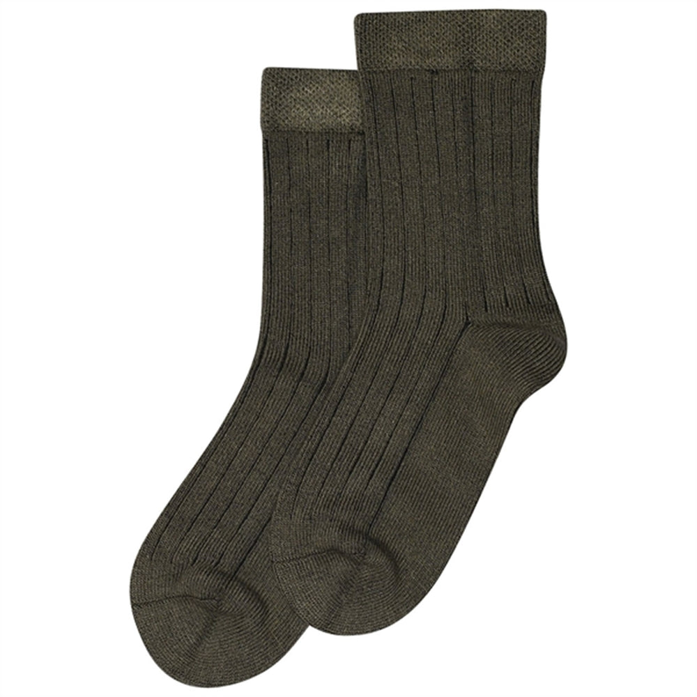 Olive Green Bambus Strømper Noos