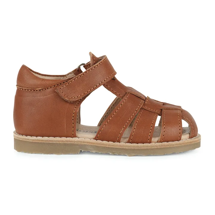 Petit Nord Sandales Scratchs Classic | Cognac