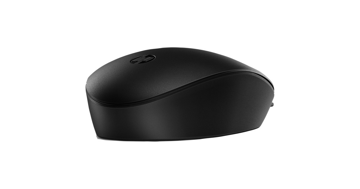 HP128 lasermuis met kabel  (Zwart, 1200 dpi)