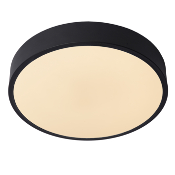 Lucide UNAR plafonnière Ø 30 cm LED dimb. 2700K 3 StepDim Zwart