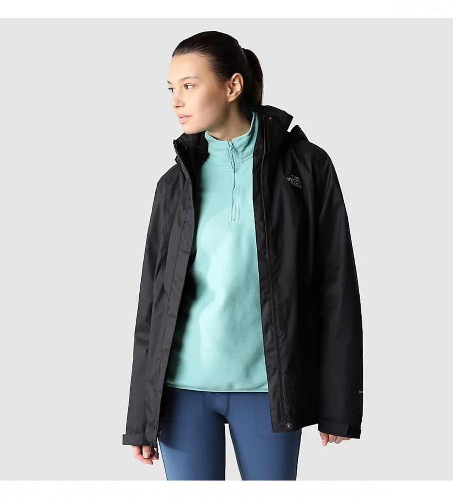 Jaqueta feminina The North Face Evolve II Triclimate, preta.