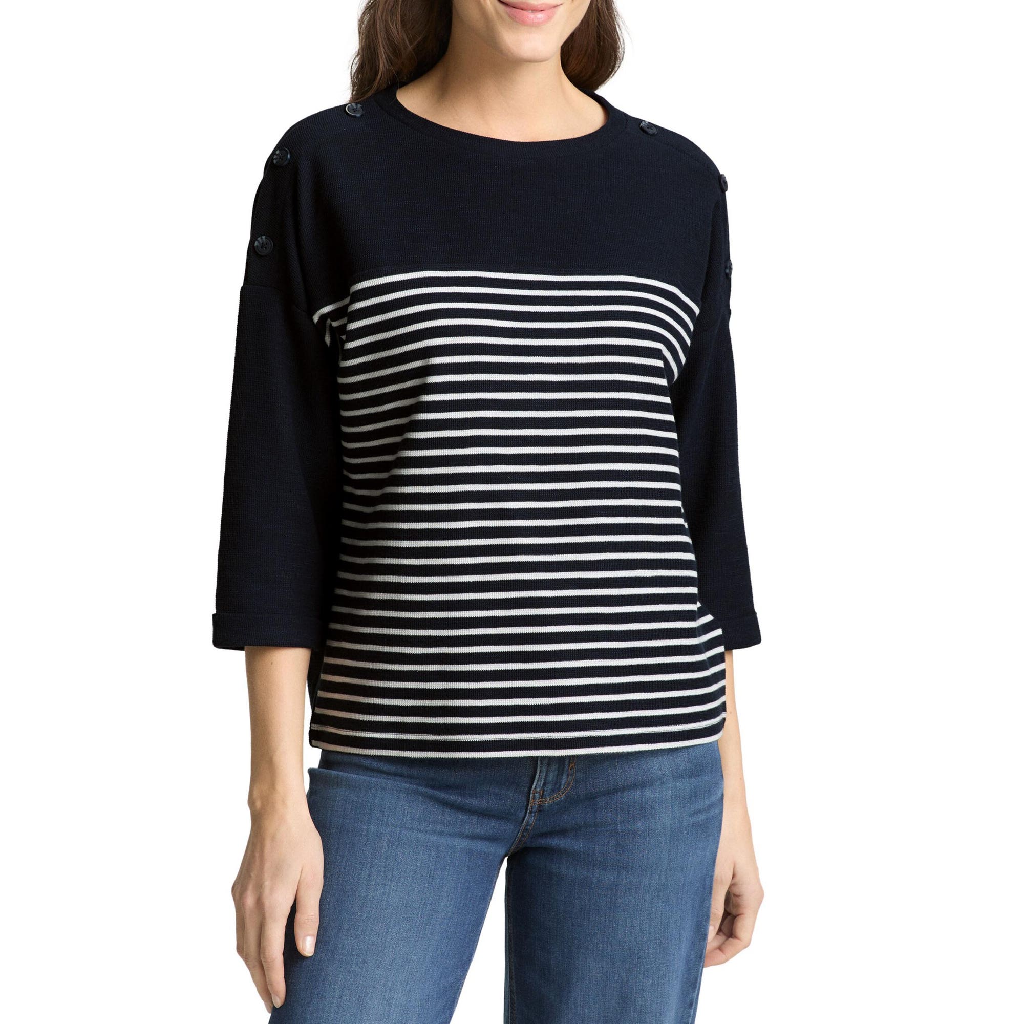 T-shirt Femme bleu marine