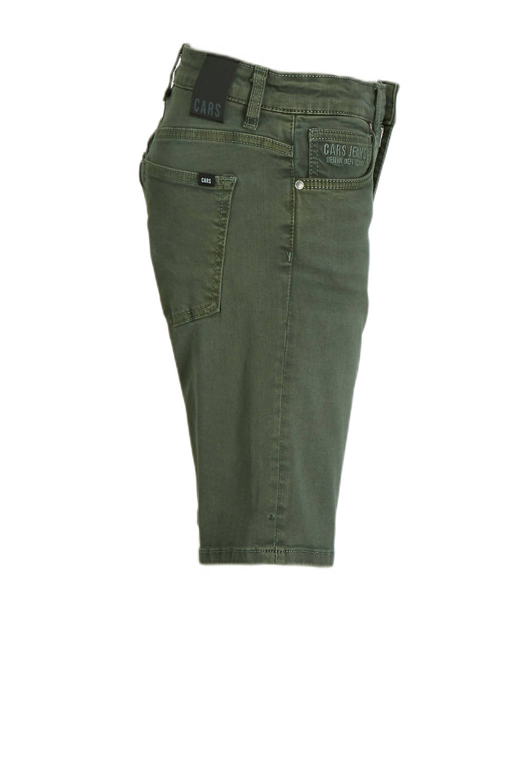 Cars slim fit short BLACKER army groen