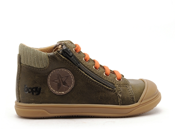 Bopy boots bottine bebe relvet kaki