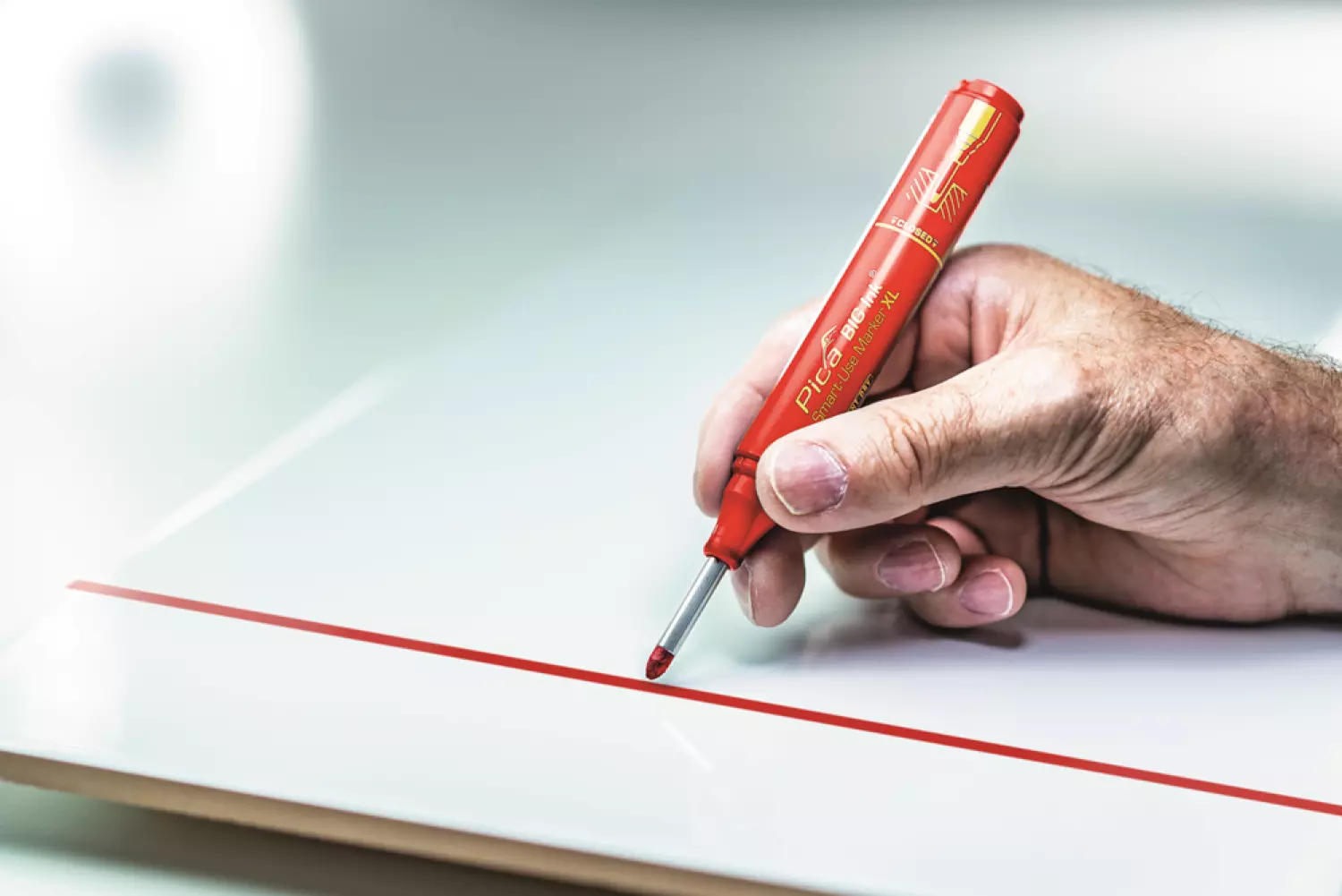 Pica 7040 BIG Ink Markeerstift XL - Rood