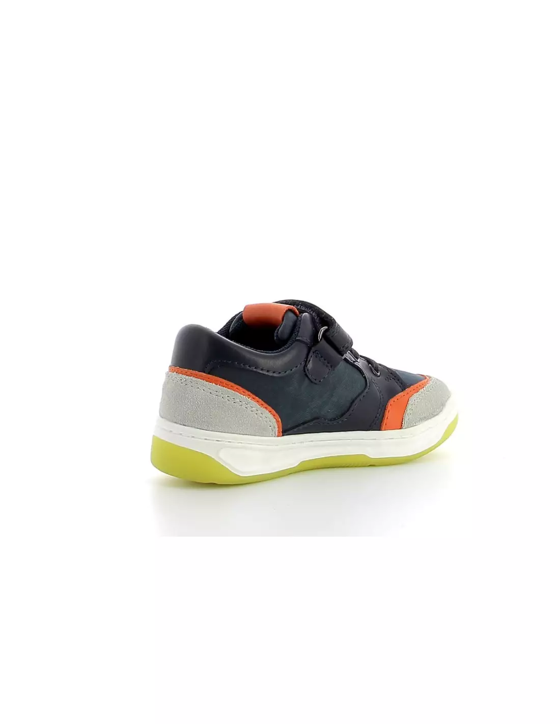 KICKERS KOUIC - Baskets MARINEGRISORANGE