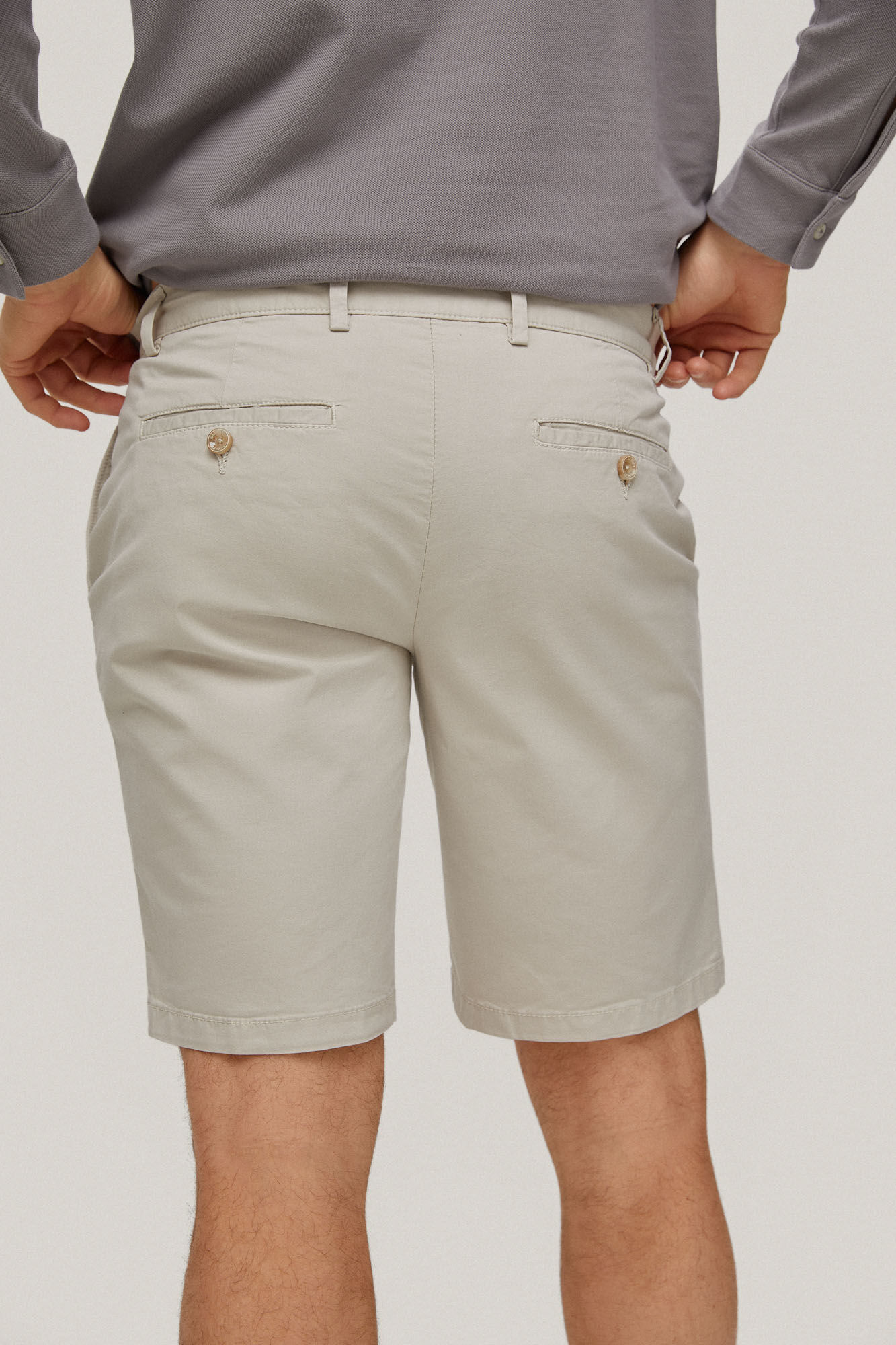 Bermuda Chino Premium Flex - Bege