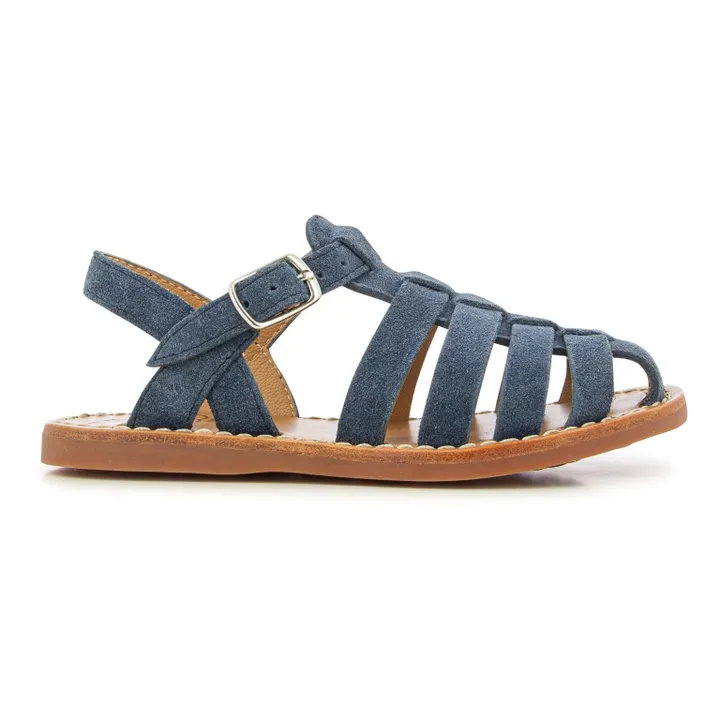 Pom d'Api Sandales Plage-Stitch Dad | Gris foncé