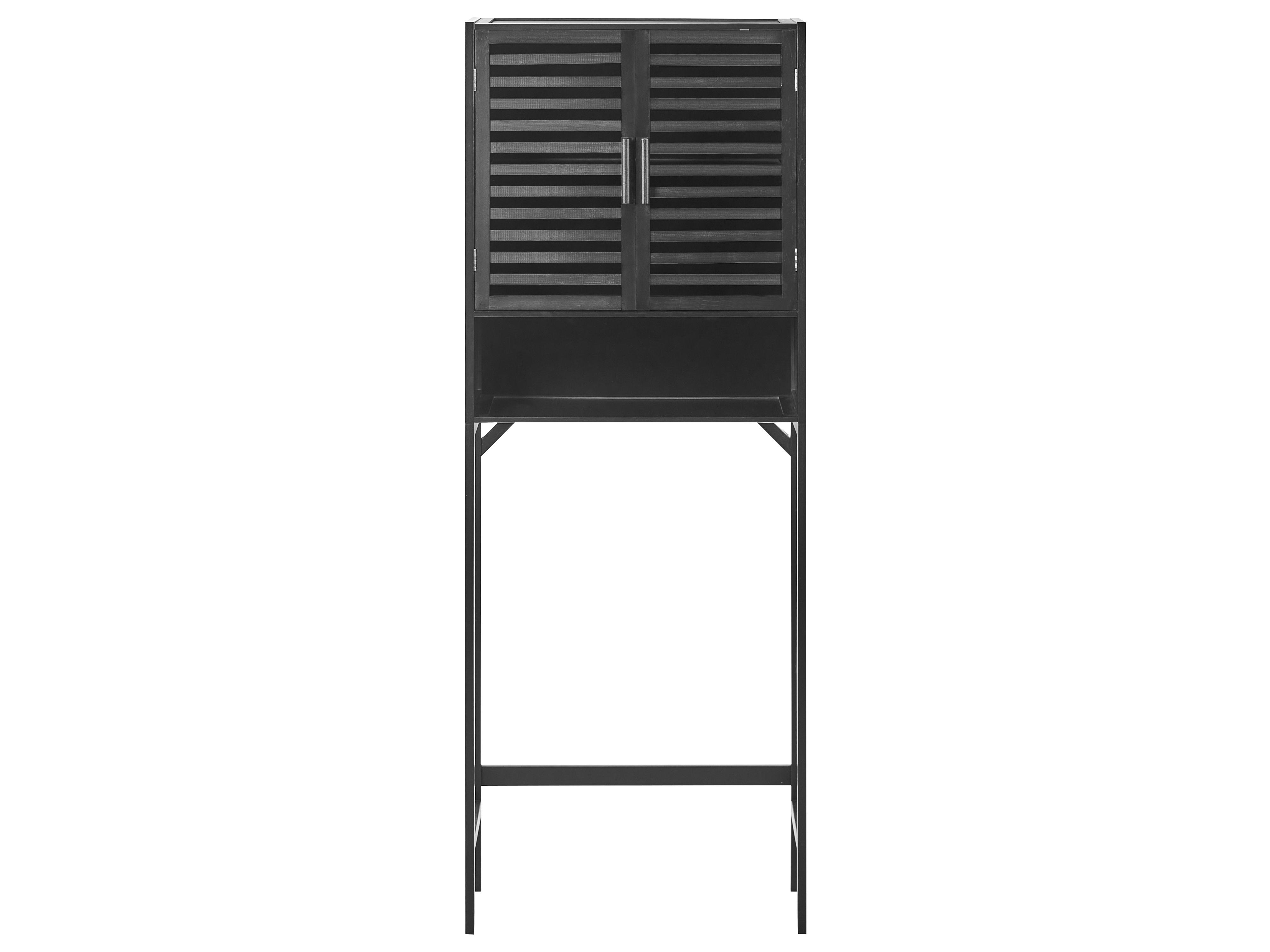 Badkamermeubel OKARCHE Bamboehout 63 cm Zwart